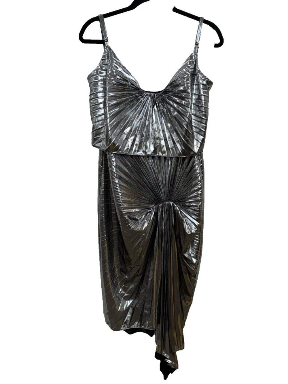 NWT Georgia Hardinge Silver Dazed Knee-Length Dress